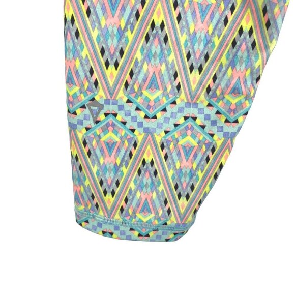 Ivivva Cropped Leggings Girls Size 12 Abstract Print Multicolored PT-2251 - Picture 5 of 10